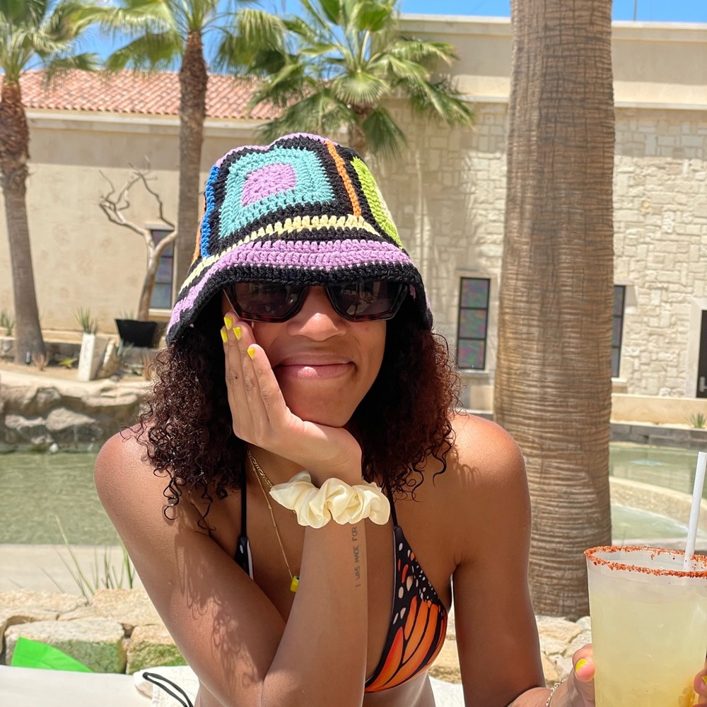 Colorful Crochet Bucket Hat